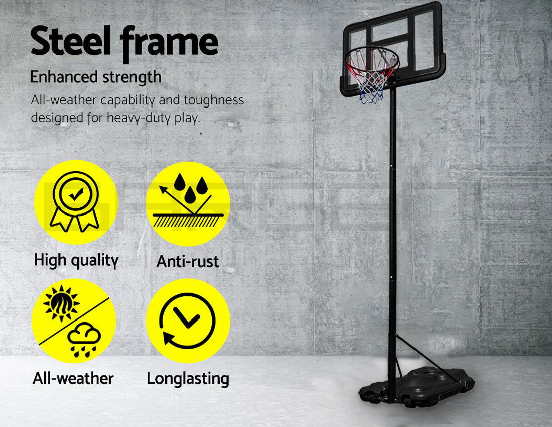 Basketball Hoop Stand System Portable Adjustable Height Ring