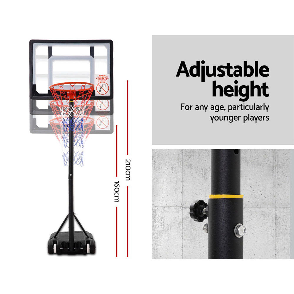 Adjustable Portable Height Kids Basketball Stand System Net Rim Ring