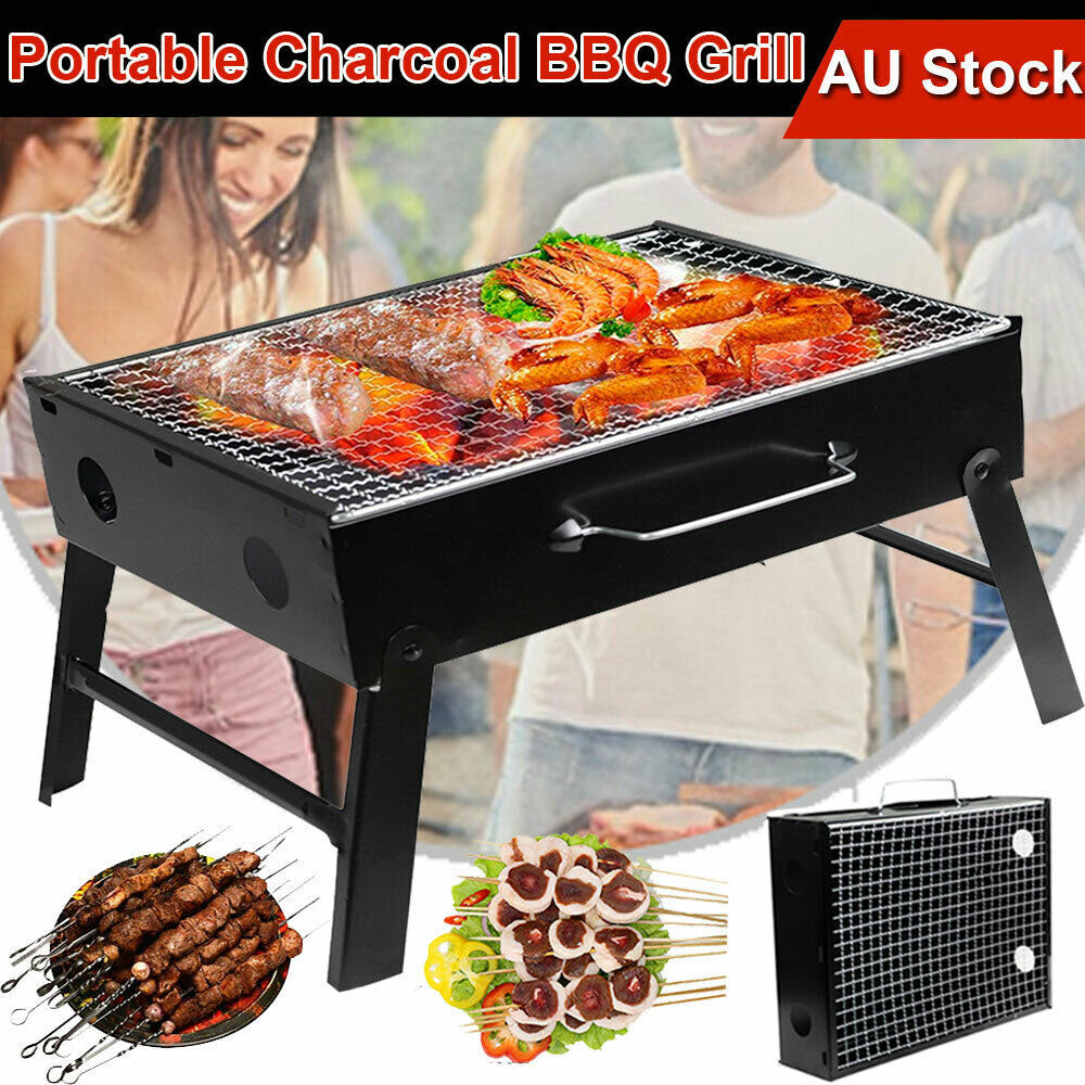 Outdoor Camping Portable & Foldable Charcoal BBQ Grill Hibachi Picnic