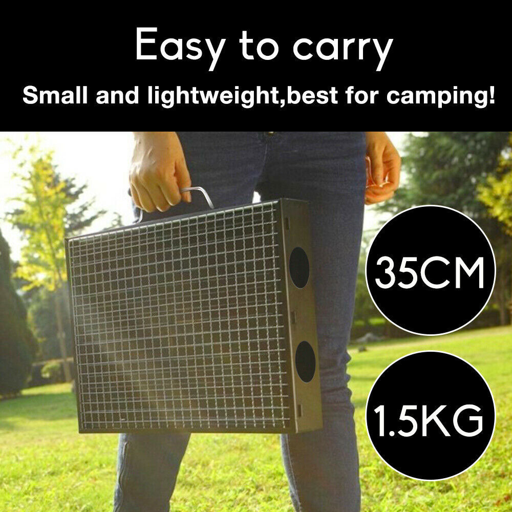 Outdoor Camping Portable & Foldable Charcoal BBQ Grill Hibachi Picnic
