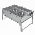 Portable Stainless Steel BBQ Charcoal Wood Outdoor Barbecue Grill