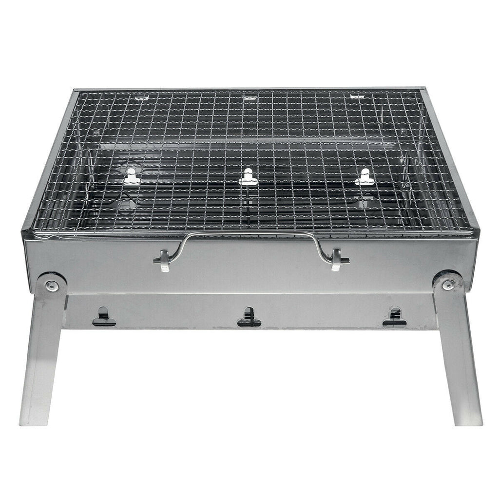 Portable Stainless Steel BBQ Charcoal Wood Outdoor Barbecue Grill