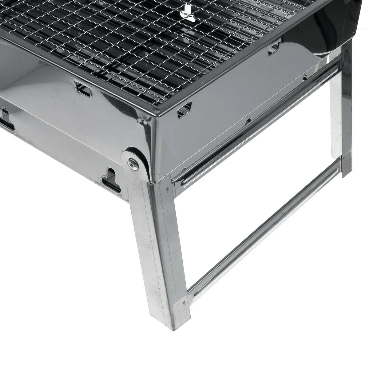 Portable Stainless Steel BBQ Charcoal Wood Outdoor Barbecue Grill