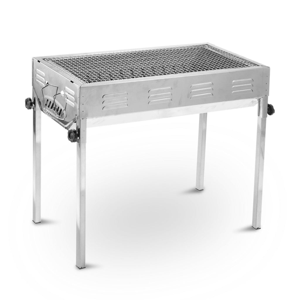 Stainless Steel Portable Outdoor BBQ Barbecue Grill Set Charcoal Kebab Picnic Camping