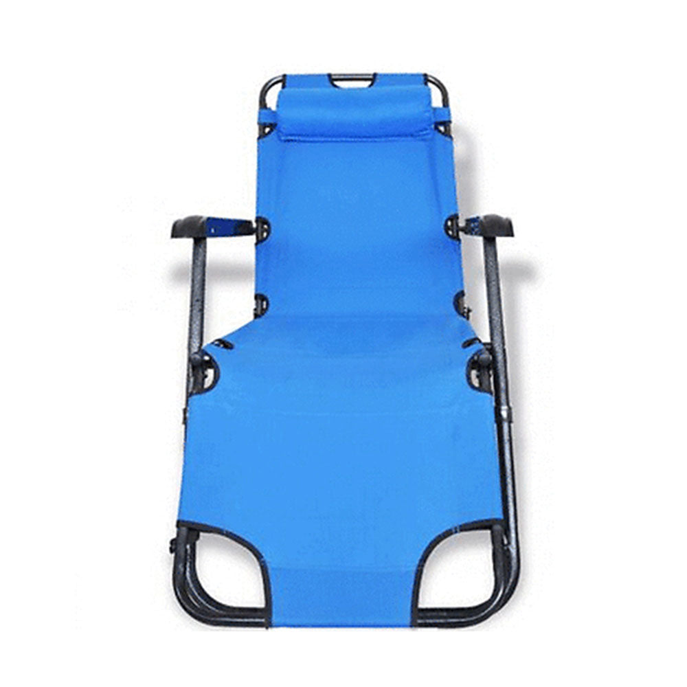Reclining Sun Beach Deck Lounge Chair Outdoor Folding Camping Fishing