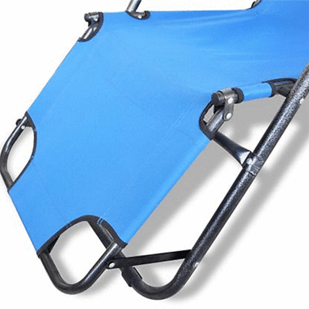 Reclining Sun Beach Deck Lounge Chair Outdoor Folding Camping Fishing