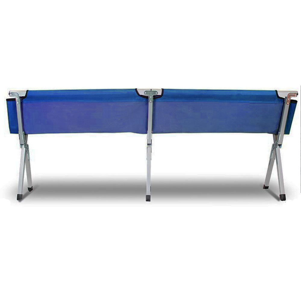 Camping Bed Folding Stretcher Light Weight w/ Carry Bag Camp Portable
