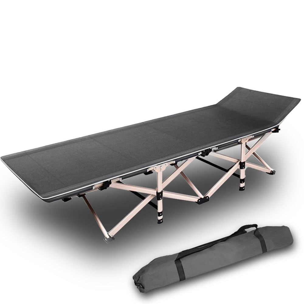 Camping Portable Stretcher Single Foldable Folding Bed Recliner Mat