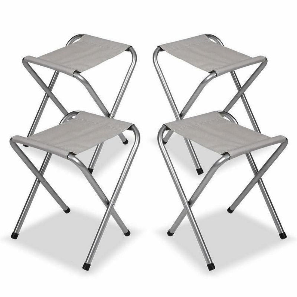 Bargene Folding Picnic Table and 4 Stools Set, Aluminium, photo 2 of 7