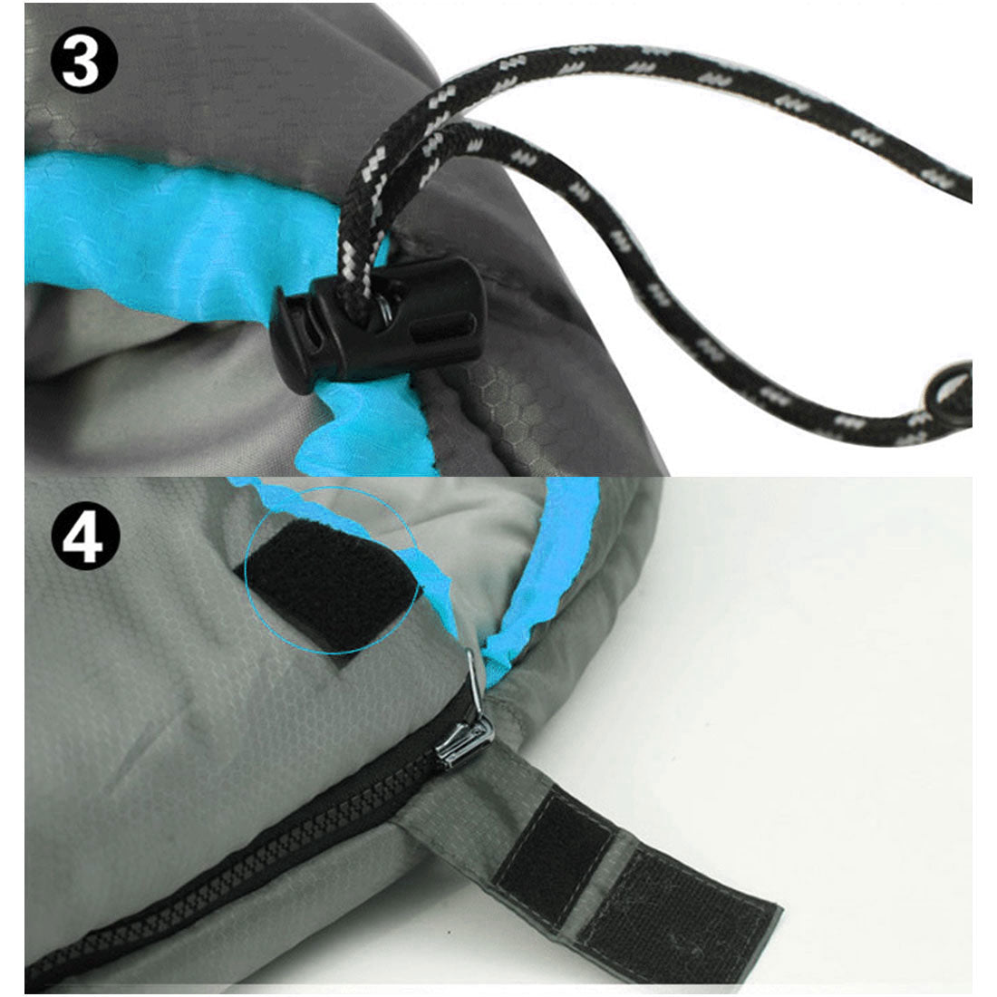 Outdoor Camping Envelope Sleeping Bag Thermal Tent Hiking Winter