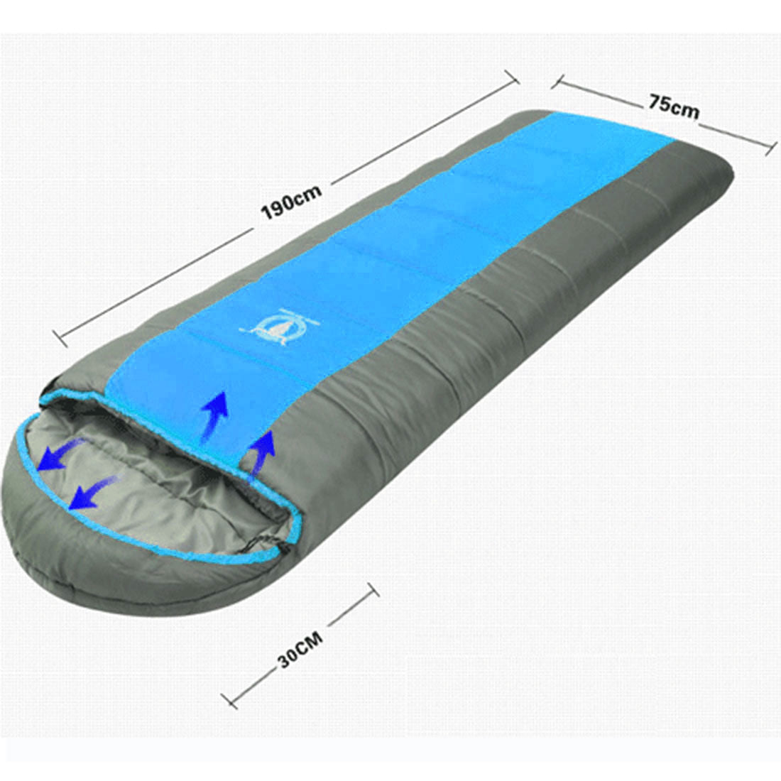 Outdoor Camping Envelope Sleeping Bag Thermal Tent Hiking Winter