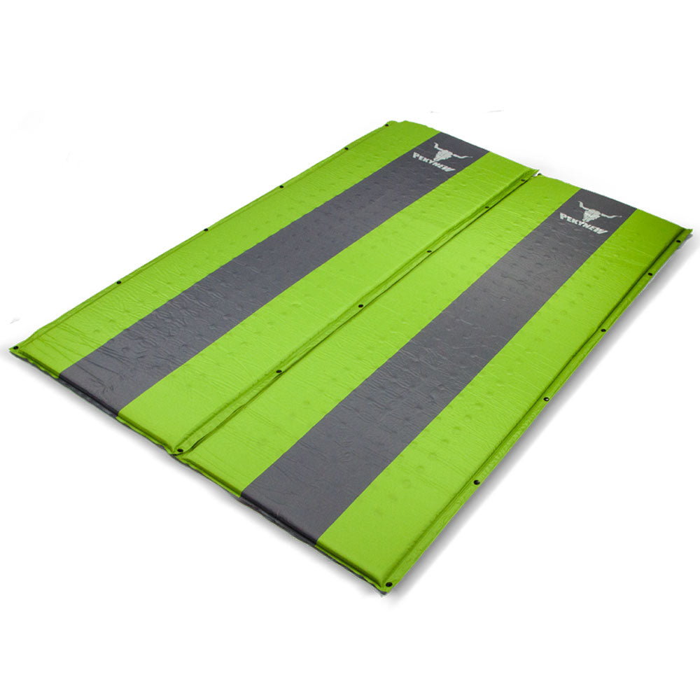 Double Self Inflating Mattress Sleeping Mat Air Bed Camping Camp