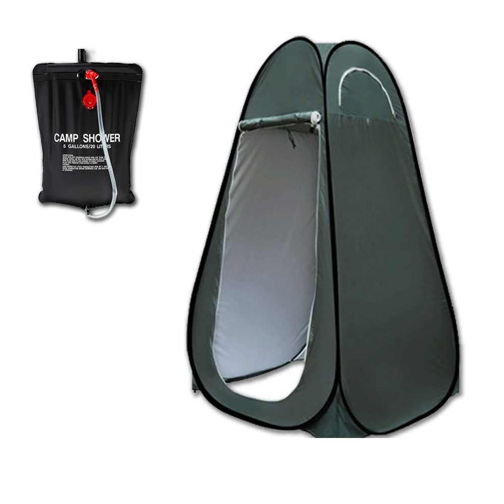 Pop Up Portable Privacy Shower room Tent &20L Outdoor Camping Water