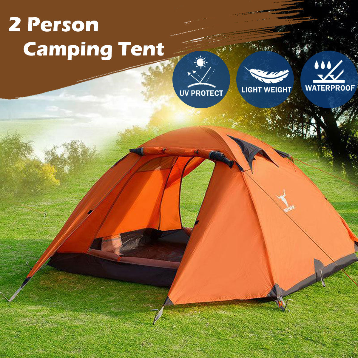 2 Person Portable Outdoor Lightweight Cycling Hiking Backpacking