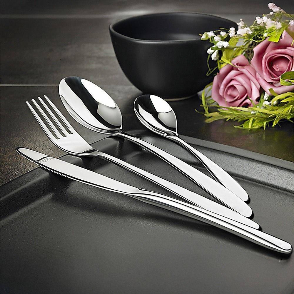 Randy & Travis Machinery Stainless Steel Cutlery Set, 32 Pieces