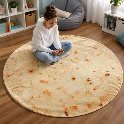 Palermo Round Tortilla Blanket Throw, 180 cm