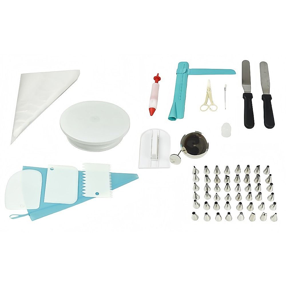 Randy & Travis Machinery Cake Decorating Kit and Turntable, 164 Pieces