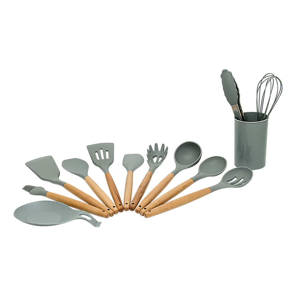 Randy & Travis Machinery Silicone Kitchen Utensil Set, 13 Pieces