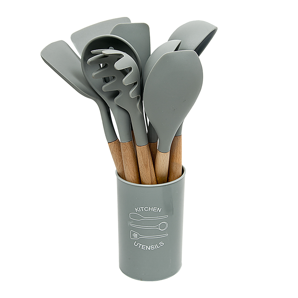 Randy & Travis Machinery Silicone Kitchen Utensil Set, 13 Pieces
