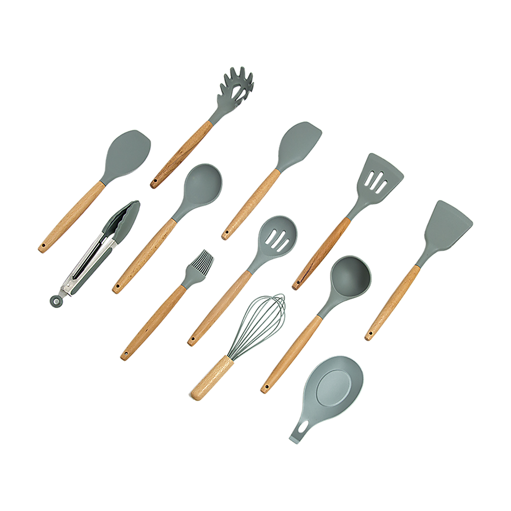 Randy & Travis Machinery Silicone Kitchen Utensil Set, 13 Pieces