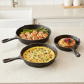 Randy & Travis Machinery Pre-Seasoned Cast Iron Skillet Set, 3 Pieces