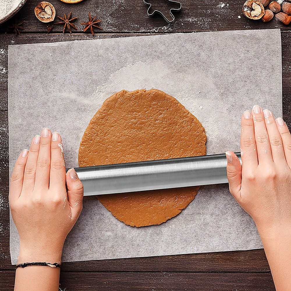 Randy & Travis Machinery Stainless Steel Rolling Pin, 42.5 cm