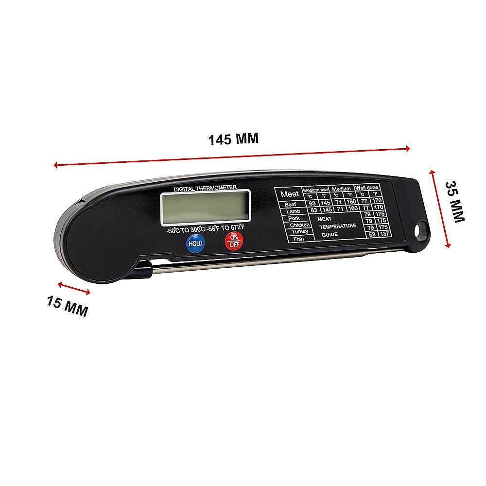 Randy & Travis Machinery Digital Food Thermometer with Magnet