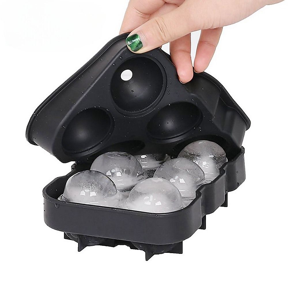 Randy & Travis Machinery Silicone Ice Ball and Cube Trays, 2 Pack