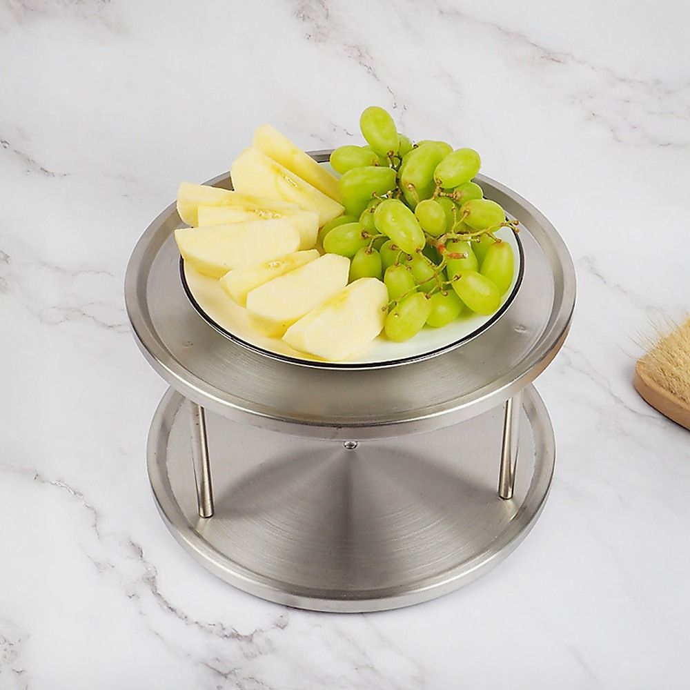 Randy & Travis Machinery 2 Tier Stainless Steel Lazy Susan