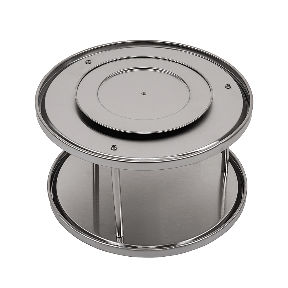 Randy & Travis Machinery 2 Tier Stainless Steel Lazy Susan