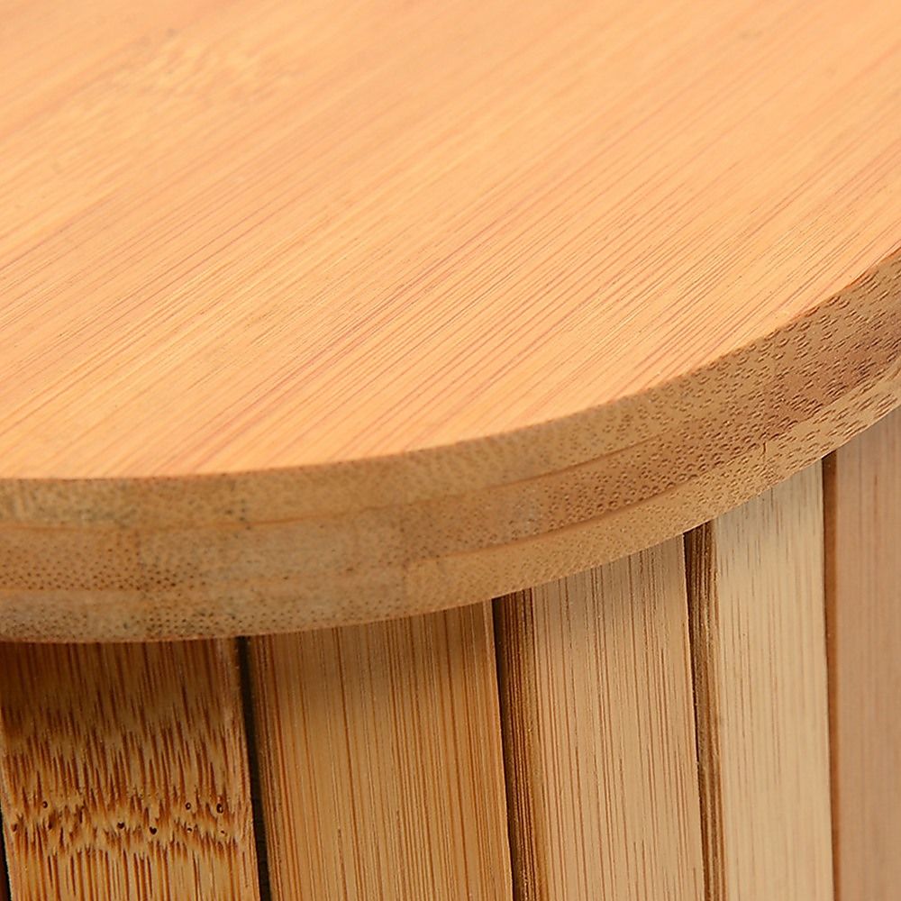Randy & Travis Machinery Bamboo Bread Box with Rolltop Lid