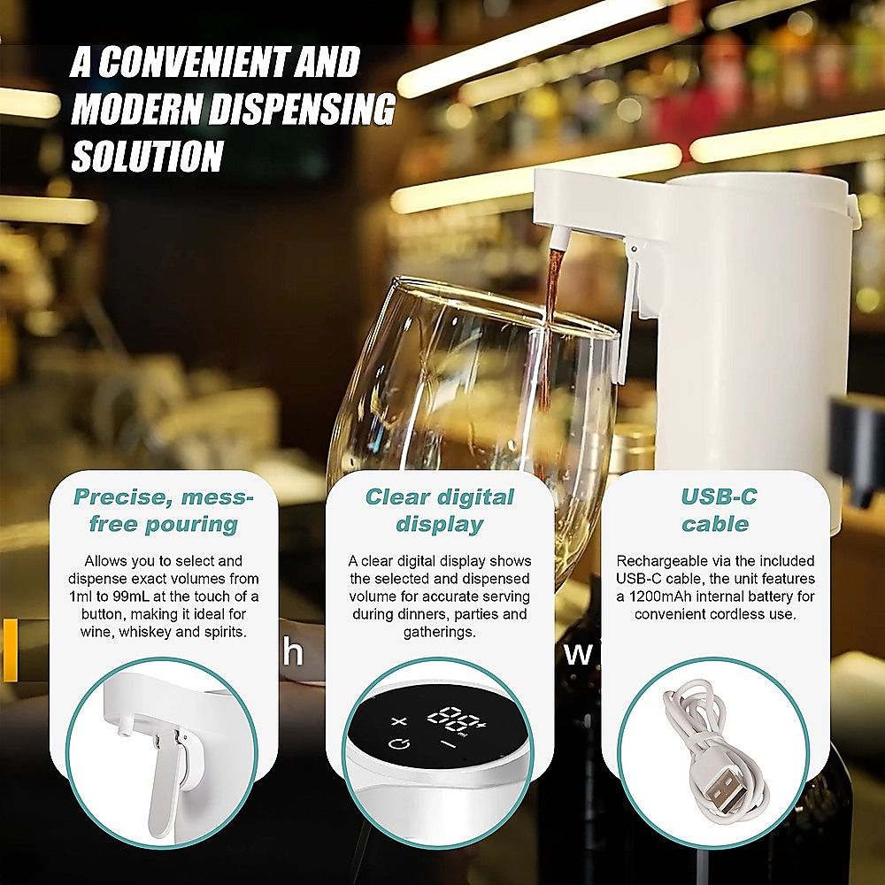 Randy & Travis Machinery Electric Wine Dispenser and Aerator