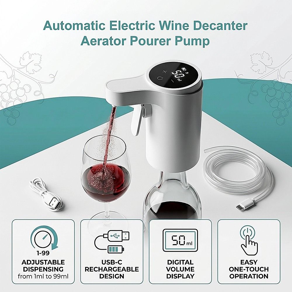 Randy & Travis Machinery Electric Wine Dispenser and Aerator