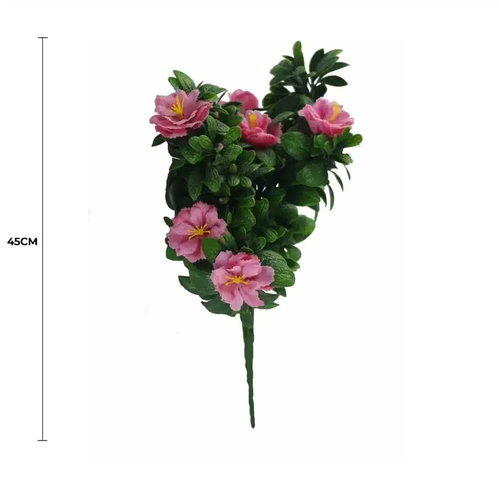 Artificial Pink Hanging Rose Stem, UV Resistant