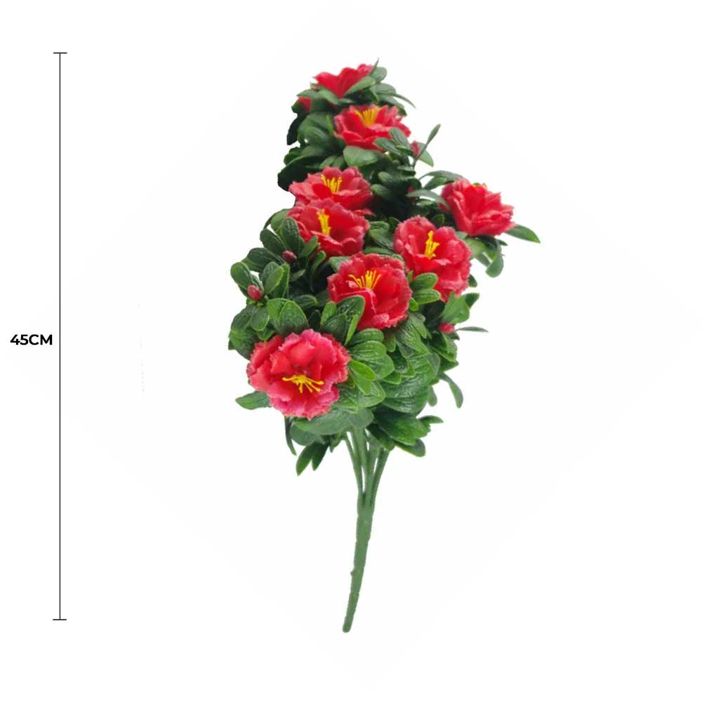 Artificial Red Hanging Rose Stem, UV Resistant