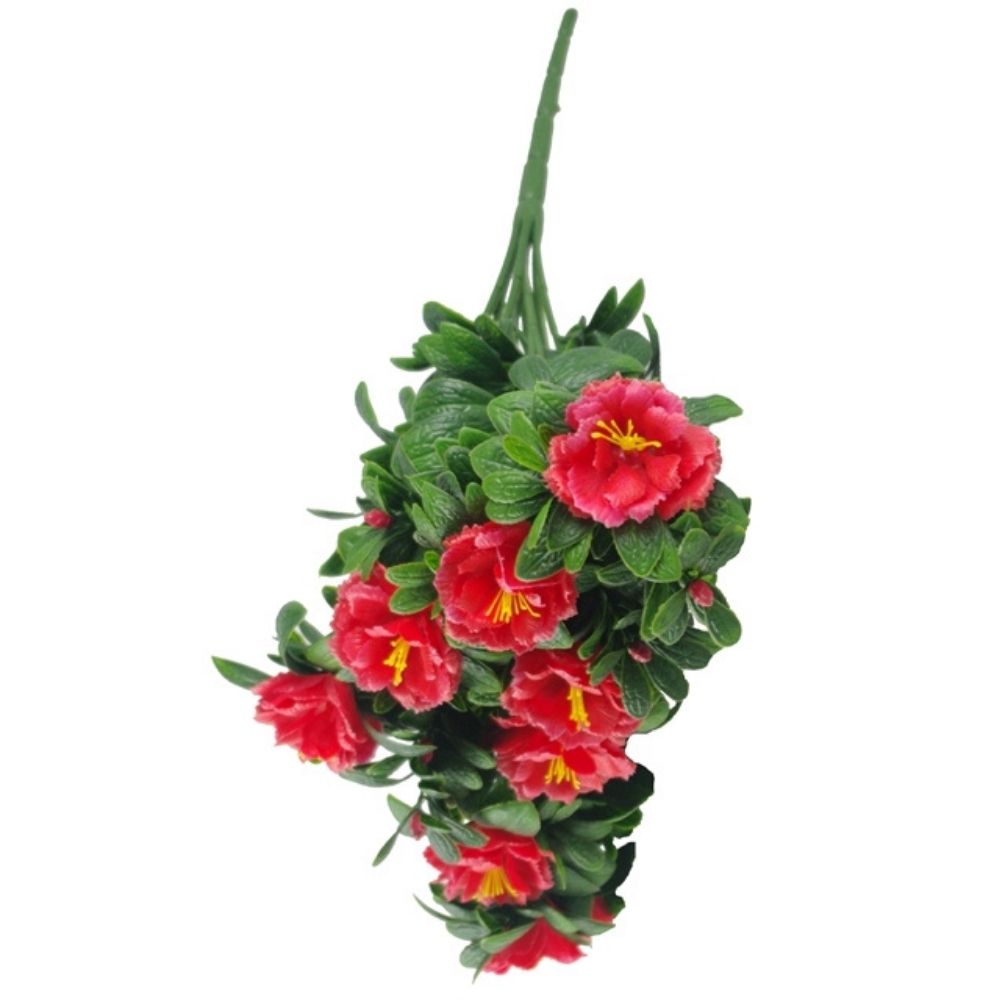 Artificial Red Hanging Rose Stem, UV Resistant