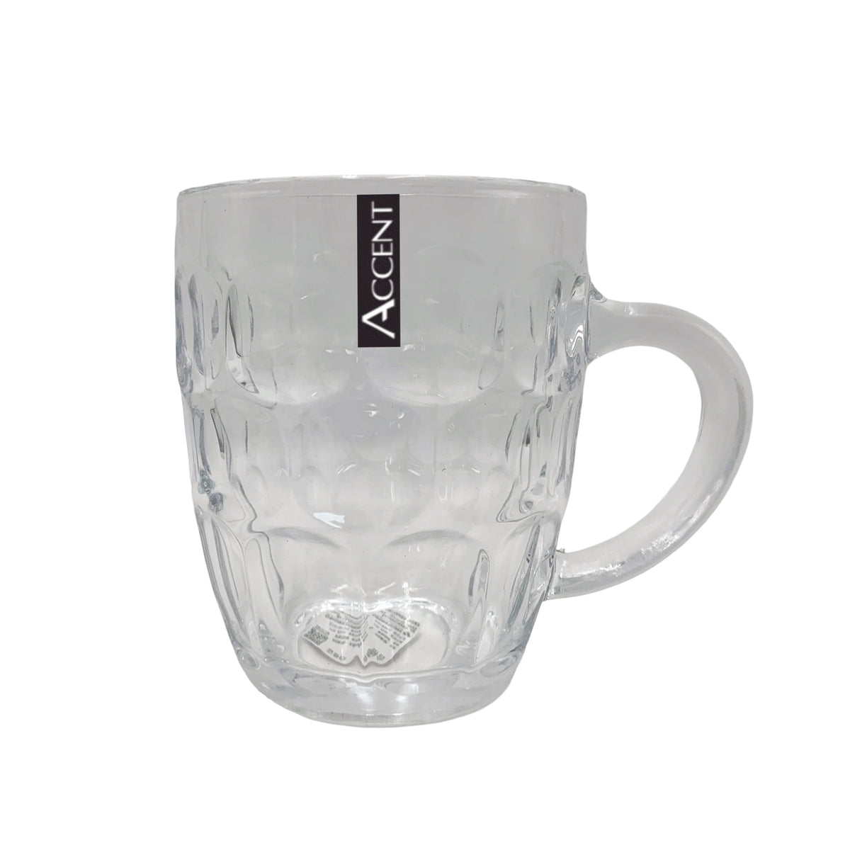 Glass Dimple Beer Mugs 560 ml, Bulk Pack of 24