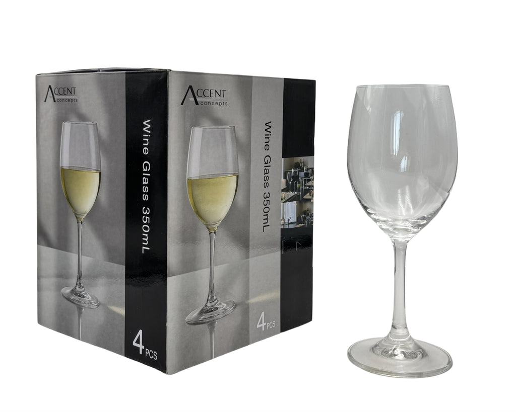 Clear Wine Glasses in Gift Pack, 350 ml, 24 Pack