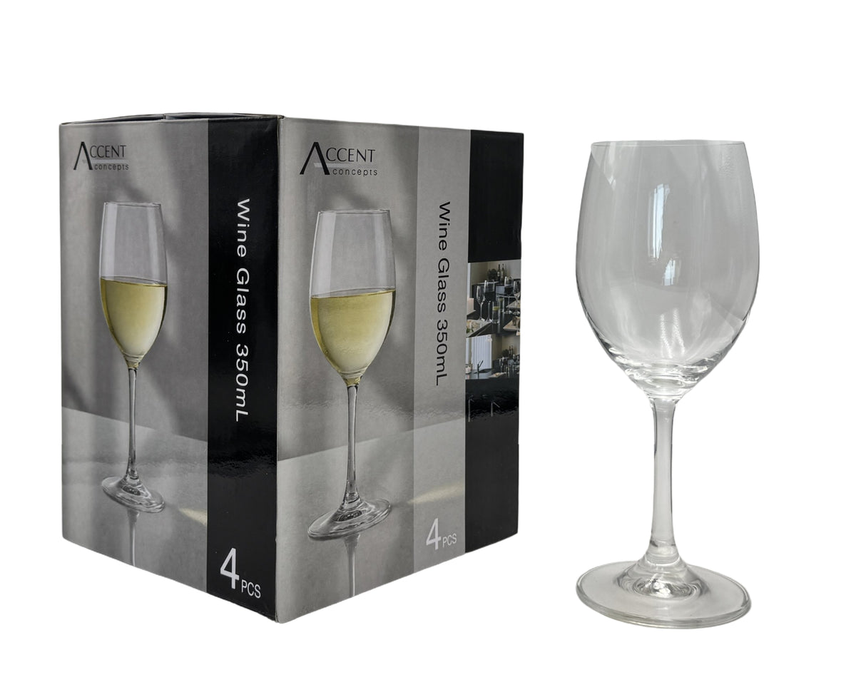 Clear Wine Glasses in Gift Pack, 350 ml, 24 Pack
