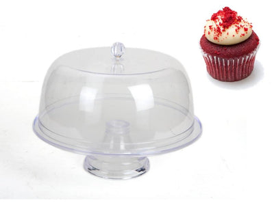 Clear Acrylic Cake Stand with Cover, 34 cm