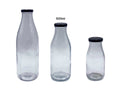 Glass Milk Bottles with Metal Lids, 500 ml, 24 Pack