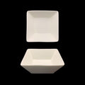 White Bone China Square Soup Bowls, 14 cm, 24 Pack