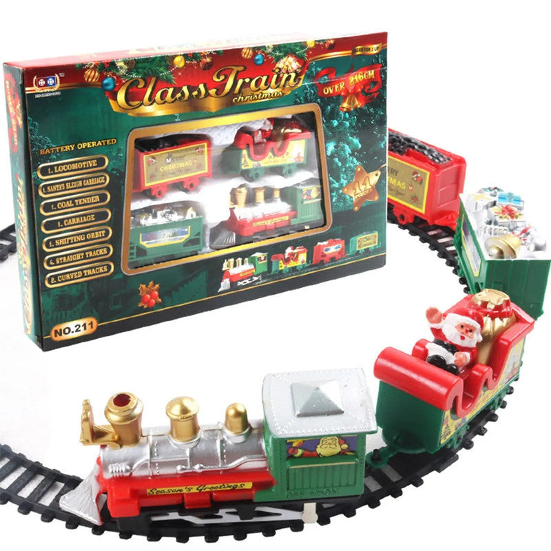 Christmas Train Set with Santa, 216 cm Track