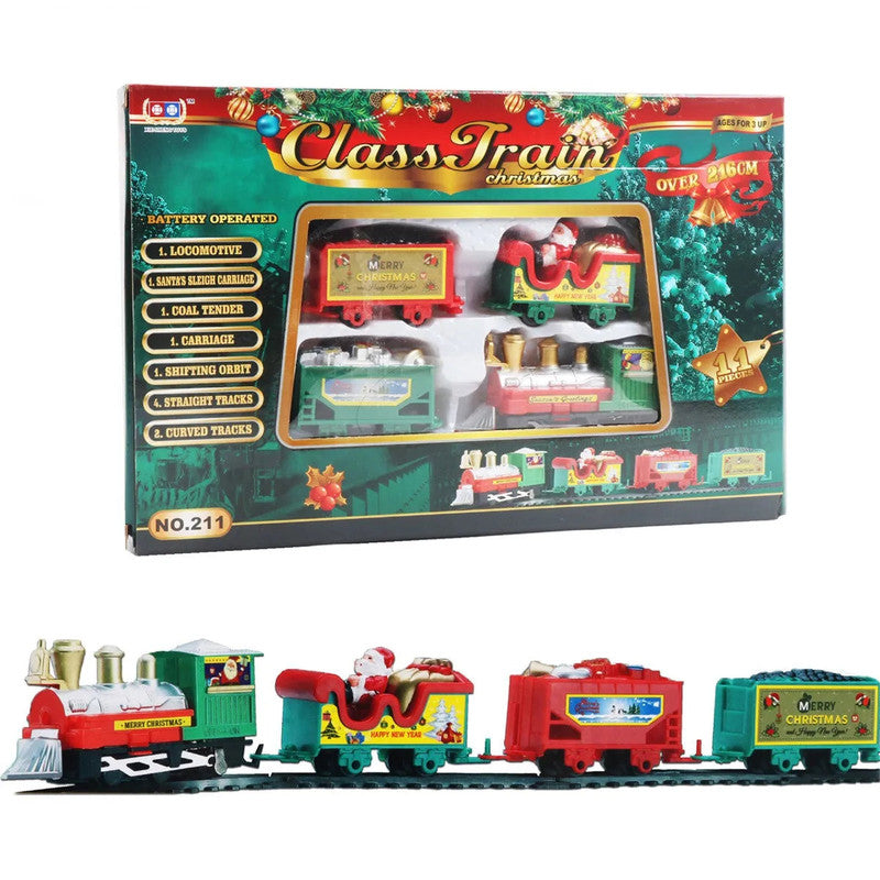 Christmas Train Set with Santa, 216 cm Track