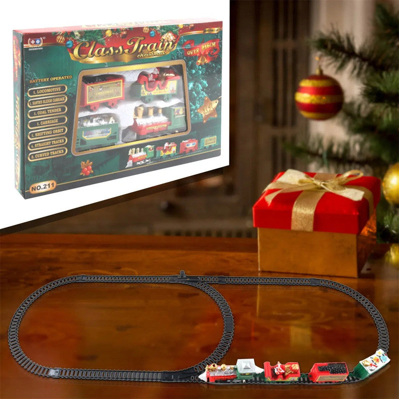 Christmas Train Set with Santa, 216 cm Track