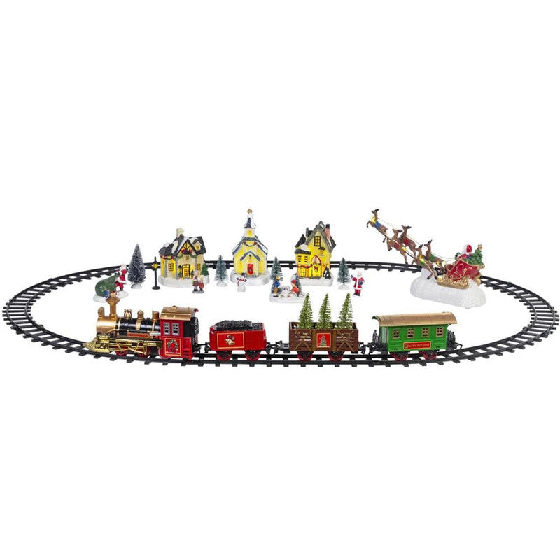 Battery Operated Christmas Village Train Set