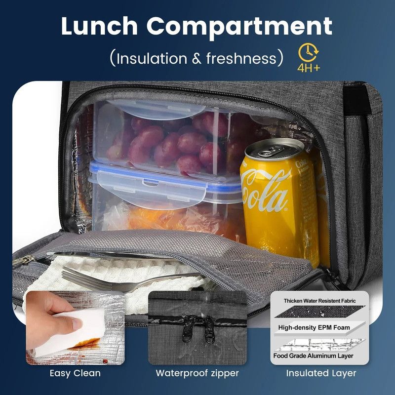 Waterproof Insulated Cooler Backpack with Laptop Space