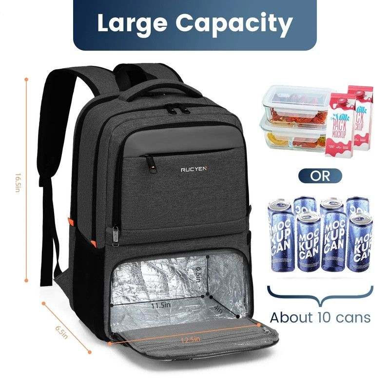 Waterproof Insulated Cooler Backpack with Laptop Space