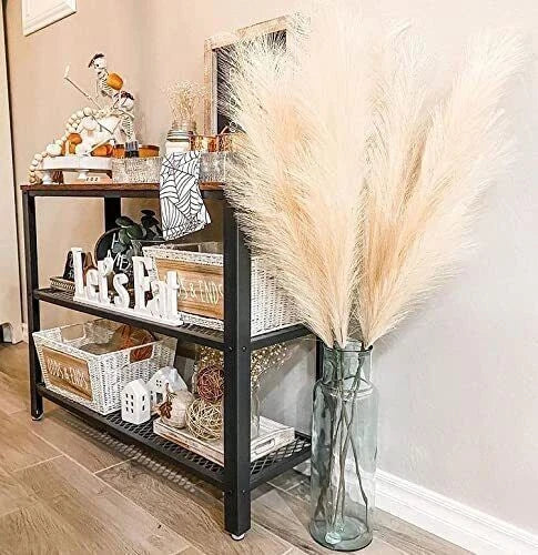 Artificial Pampas Grass Stems, 110 cm, 3 Pack