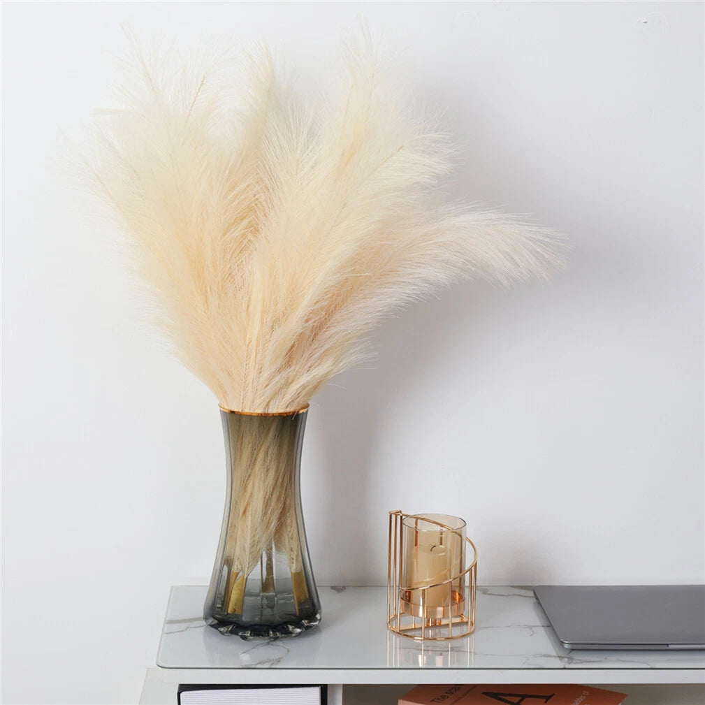 Artificial Pampas Grass Stems, 110 cm, 3 Pack